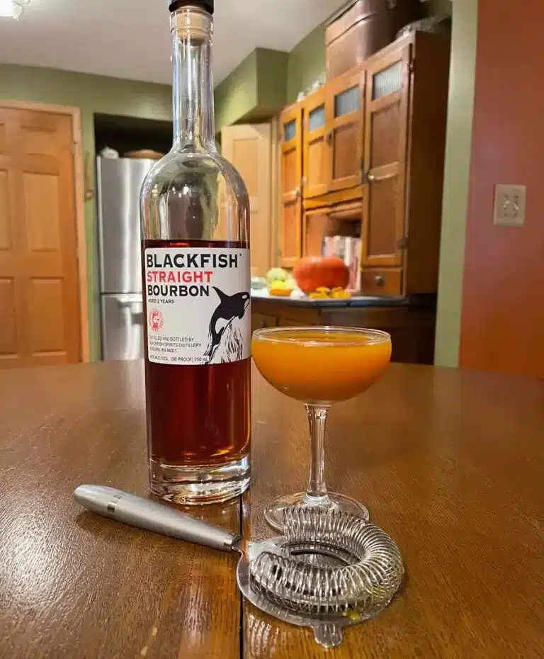 Pumpkin Cocktail with Blackfish Bourbon