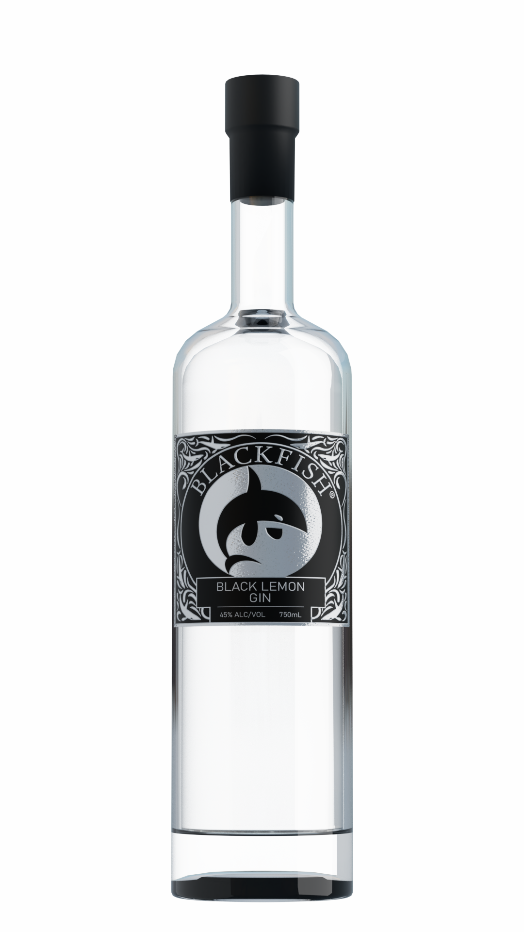 Black Lemon Gin 750 mL bottle